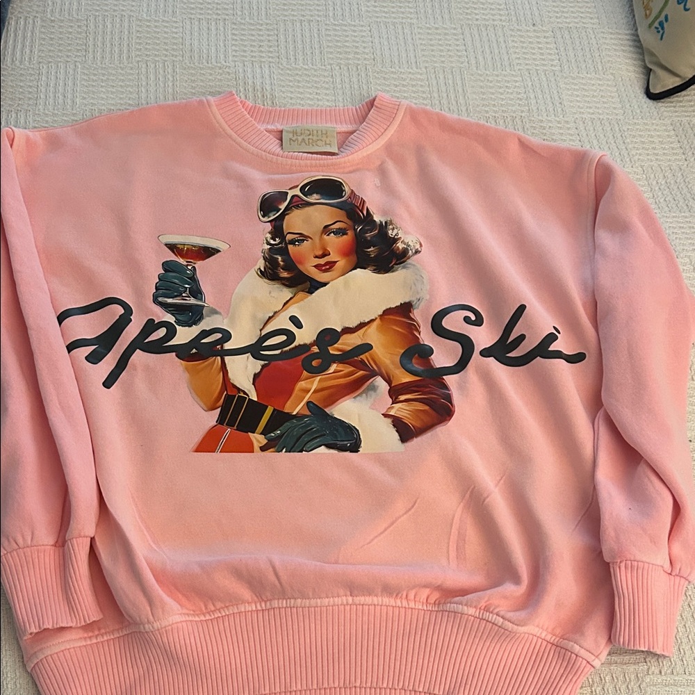 Judith Match Pink Apres Ski Sweatshirt